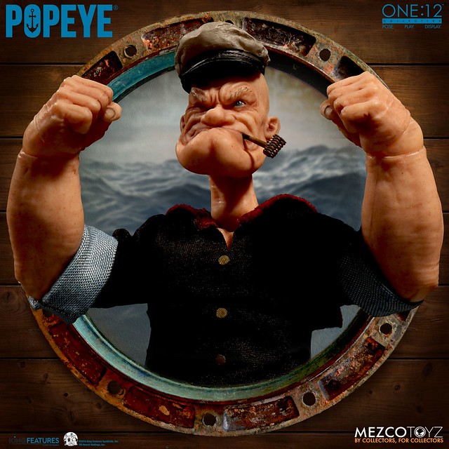 引起吃菠菜旋風的純情大力水手！！ MEZCO ONE:12 COLLECTIVE 系列【卜派】Popeye 1/12 比例人偶作品