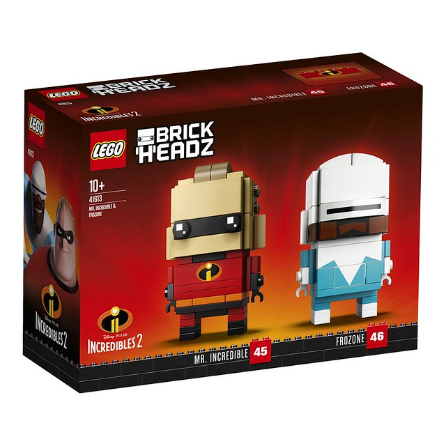 大頭英雄要拯救世界啦～ LEGO 41613 BrickHeadz 系列《超人特攻隊2》超能先生＆酷冰俠 Mr. Incredible and Frozone