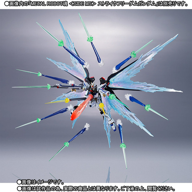 METAL ROBOT魂《機動戰士鋼彈 SEED DESTINY》攻擊自由鋼彈專用 光之翼&一齊射擊特效零件組（光の翼＆ハイマットフルバーストエフェクトセット）【魂商店】