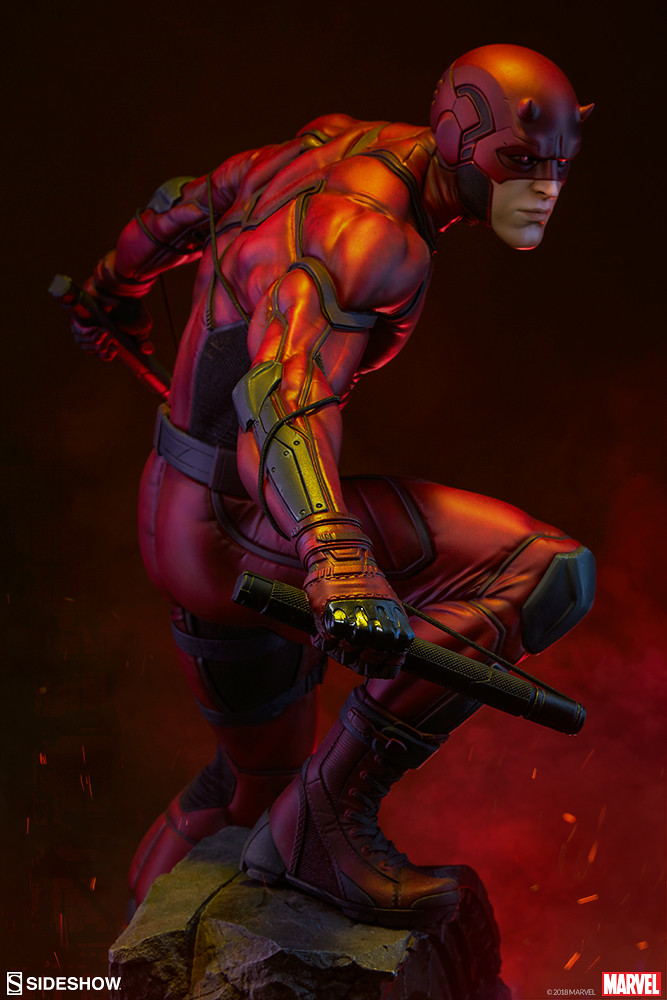 來自地獄廚房的惡魔！！ Sideshow Collectibles Premium Format Figure 系列 Marvel Comics【夜魔俠】Daredevil 1/4 比例全身雕像作品