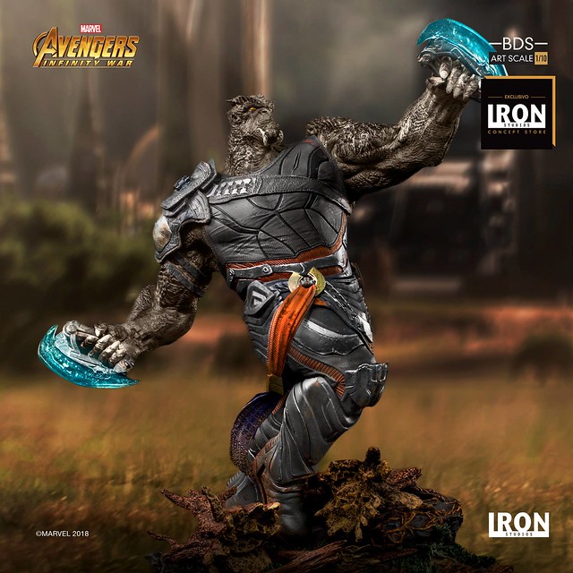 力量極為強大的黑暗教團將軍！！ Iron Studios Battle Diorama 系列《復仇者聯盟3：無限之戰》黑曜獵手 Cull Obsidian 1/10 比例決鬥場景雕像作品