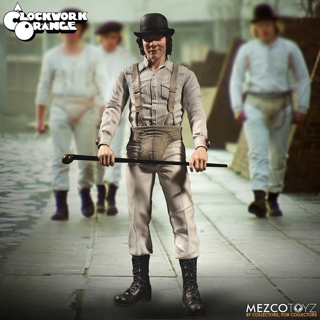 「Well, well, well, my little Droogies.」MEZCO《發條橘子》艾力克斯 A Clockwork Orange Alex DeLarge 12 吋可動人偶作品
