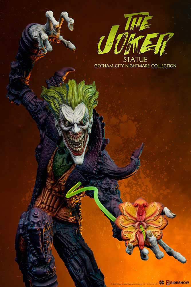 無限蔓延的惡夢驚悚現身！！ Sideshow Collectibles 高譚市夢魘【小丑】Gotham City Nightmare Collection The Joker 全身雕像作品
