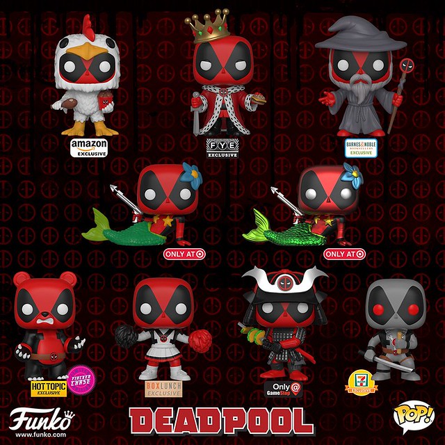 出不完的北爛死侍～～Funko Pop! Exclusives! 系列【死侍】Deadpool 跑遍各地全部收齊吧！！