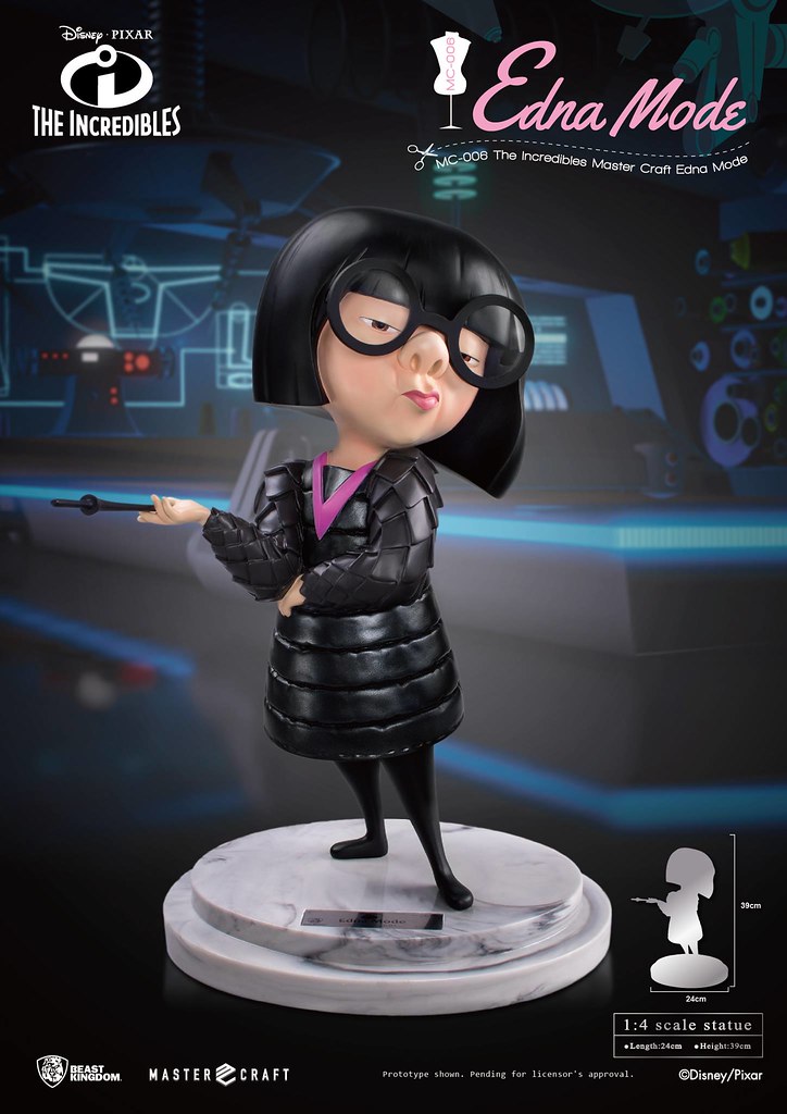 「不要披風！」野獸國 Master Craft 系列《超人特攻隊》衣夫人 The Incredibles Edna Mode MC-006 1/4 比例全身雕像作品