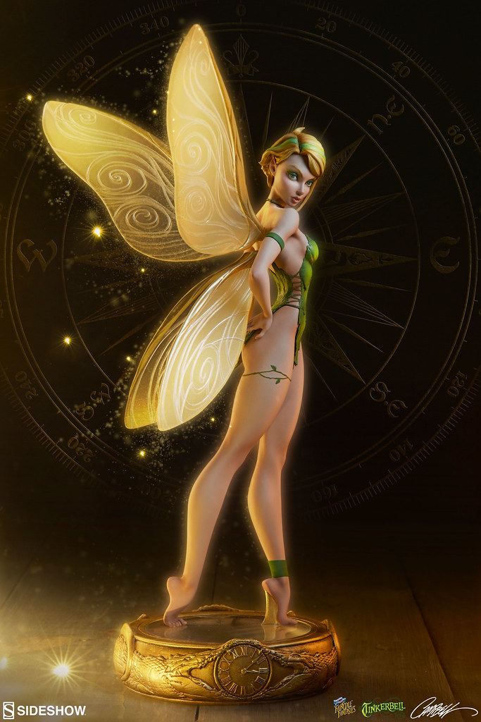 清新小美人～～ Sideshow Collectibles Fairytale Fantasies 系列【小仙子】Tinkerbell 全身雕像作品