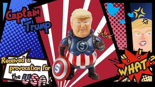 連薩諾斯也會怕？！ Stingrayz Art Studio 領導者聯萌【川普隊長】the Leadershit Series Captain Trump 迷你可動人偶 Kickstarter 募資中～