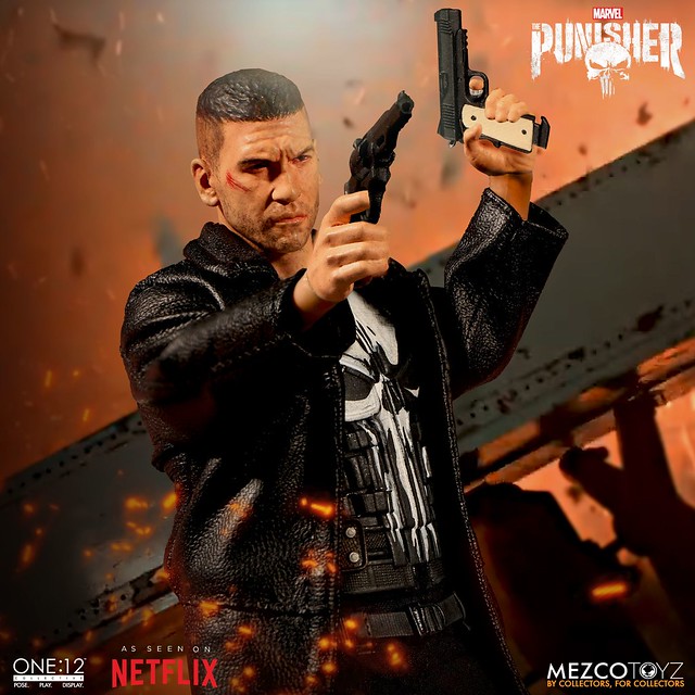 罰叔以影集版造型再登場！！ MEZCO ONE:12 COLLECTIVE 系列《制裁者》制裁者 Punisher 1/12 比例人偶作品