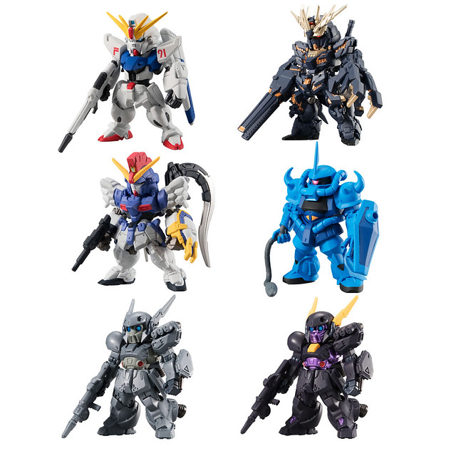 《機動戰士鋼彈》FW GUNDAM CONVERGE ♯(Sharp) 第12彈 鋼彈F91 / 德南・格 / 沙漠鋼彈改EW / 報喪女妖（毀滅模式）/ 古夫