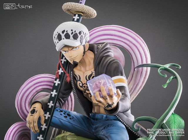 Tsume-Art HQS + 系列《ONE PIECE》托拉法爾加·D·瓦特爾·羅 Trafalgar D. Water Law 1/4 比例全身場景雕像作品