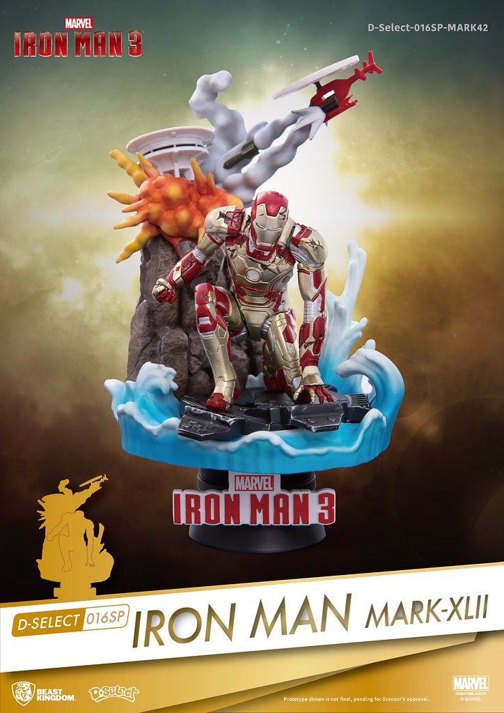 野獸國 夢-精選 系列《鋼鐵人3》鋼鐵人 馬克42 D-Select-016SP Iron Man Mark42 全身場景雕像作品