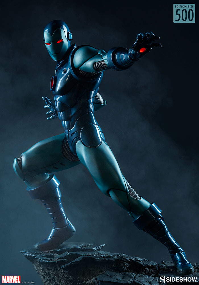 偶爾也來個冷艷配色吧～～ Sideshow Collectibles Avengers Assemble 系列【鋼鐵人 (匿蹤裝甲版)】Iron Man (Stealth Suit) 1/5 比例全身雕像作品