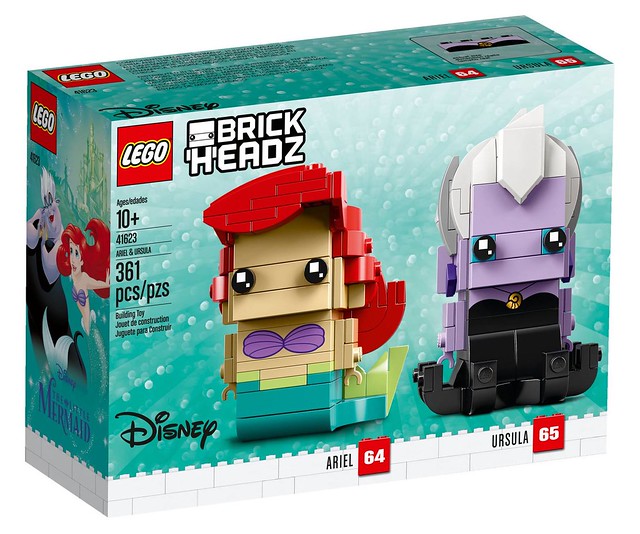 烏蘇拉的章魚腳份量十足，連眼影都完美呈現實在太強啦！！ LEGO 41623 Brickheadz 系列《小美人魚》愛麗兒＆烏蘇拉 Ariel & Ursula