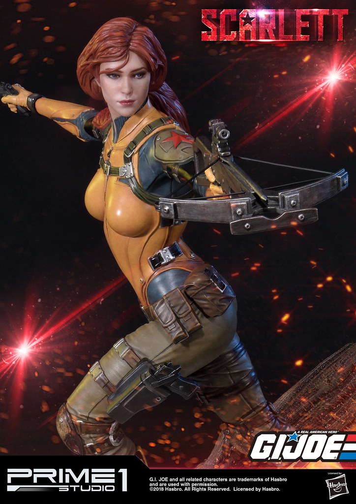 性感又強悍的紅髮尤物！！ Prime 1 Studio《除暴突擊隊 G.I. Joe》史嘉蕾 G.I.ジョー スカーレット Scarlett PMGJ-05EX 1/4 比例全身雕像作品