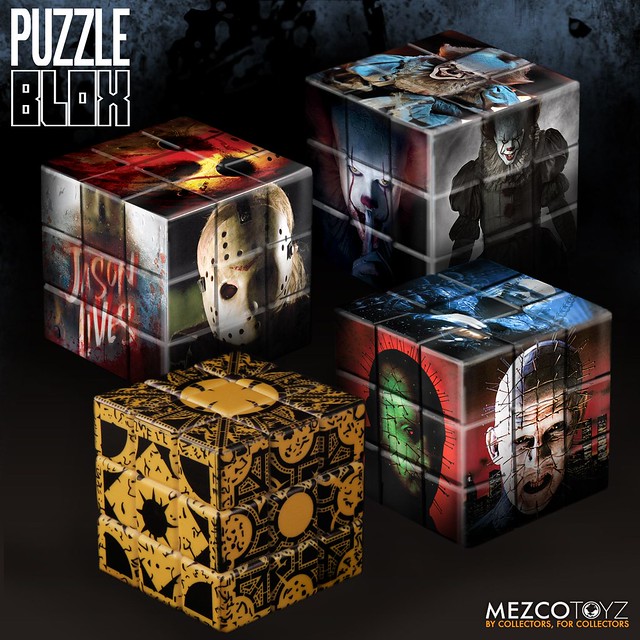 一步一步拼湊出恐怖的殺人魔？！MEZCO【經典恐怖片角色魔術方塊】Horror Movie Characters Puzzle Blox