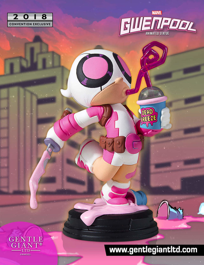 這座雕像有股甜甜的味道～ Gentle Giant Marvel Comics【關侍】Gwenpool Animated Statue