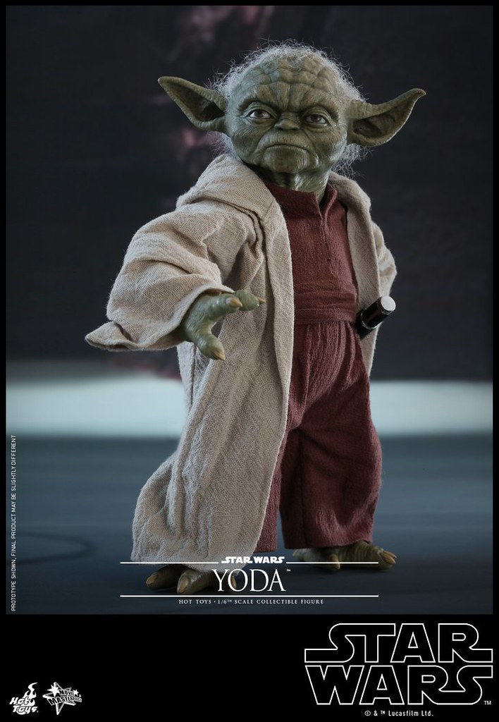重現尤達接下原力閃電的經典場景！！ Hot Toys – MMS495 –《星際大戰二部曲：複製人全面進攻》尤達 Yoda 1/6 比例人偶作品