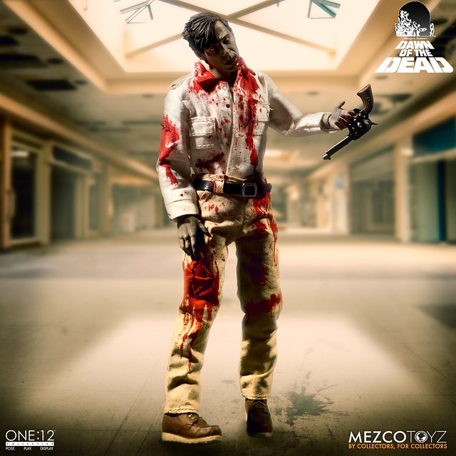 相隔四十年，經典喪屍超逼真人偶化！！ MEZCO ONE:12 COLLECTIVE 系列《生人勿近》喪屍套裝 Dawn of the Dead Boxed Set