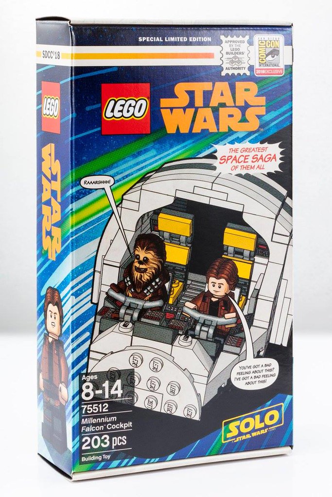 讓人最不想拆的一組樂高？！ LEGO 75512《星際大戰外傳：韓索羅》千年鷹號駕駛艙 Millennium Falcon Cockpit【2018 SDCC 限定】