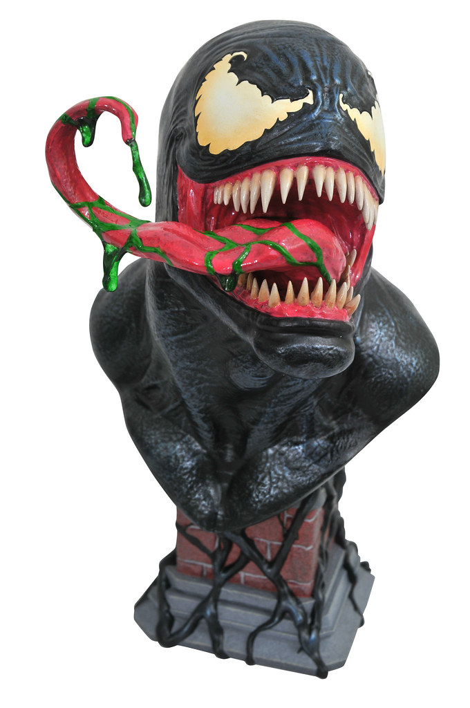 將猛毒的恐怖完全放大！！ Diamond Select Toys Marvel Comics【猛毒】Venom 1/2 比例胸像作品 超暴亂現身！