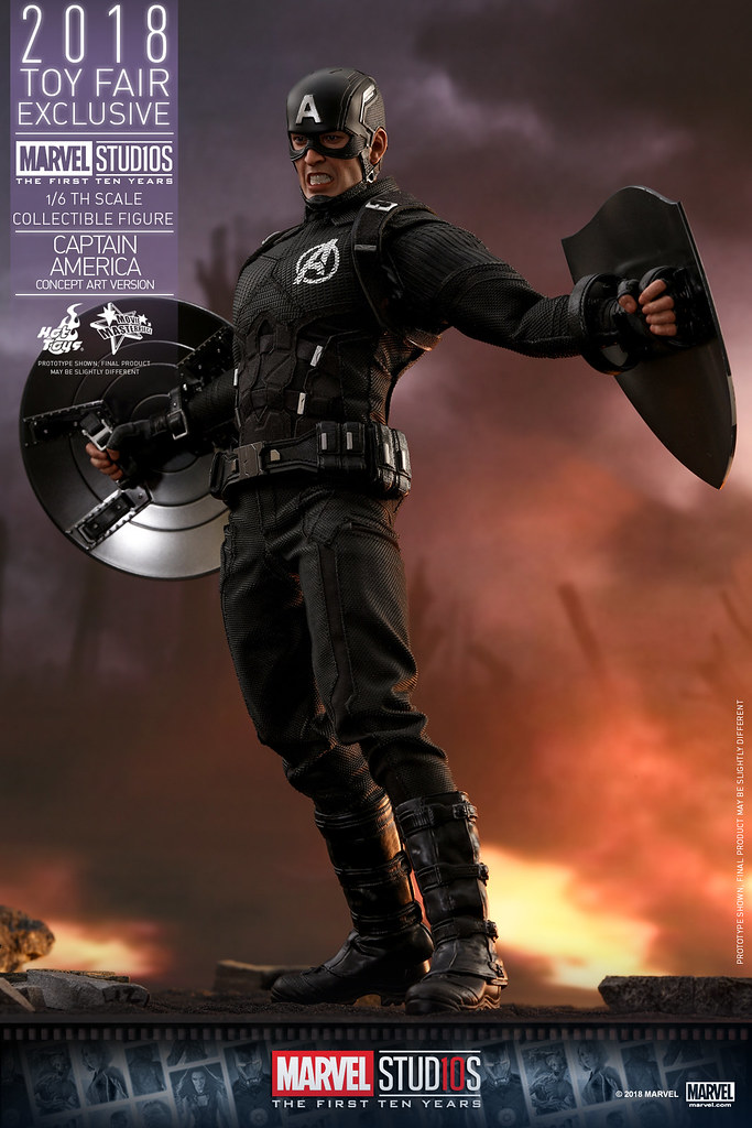 盾牌給好給滿！ Hot Toys – MMS488 – Marvel Studios 十週年【美國隊長(概念藝術版)】Captain America (Concept Art Version)  1/6 比例人偶作品【香港動漫節限定】