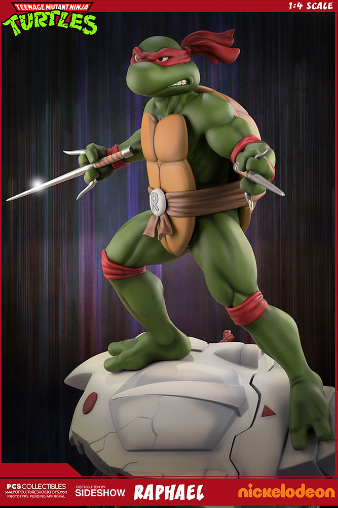 拉斐爾果然就是一副兇樣！！ Pop Culture Shock《忍者龜》拉斐爾 Raphael 1/4 比例全身雕像作品