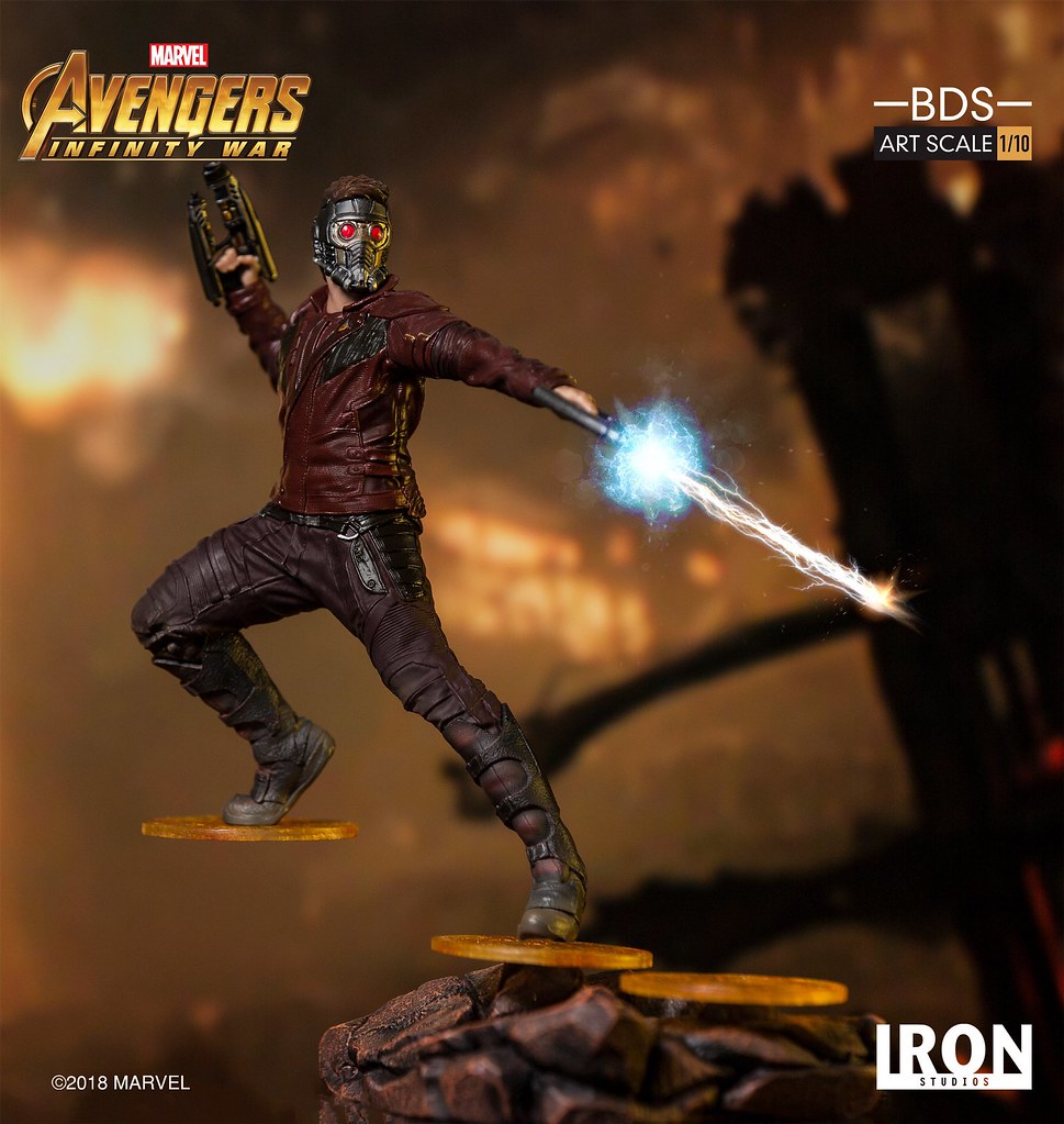 都你在雷啦～XD Iron Studios Battle Diorama 系列《復仇者聯盟3：無限之戰》星爵 Star-Lord 1/10 比例決鬥場景雕像作品