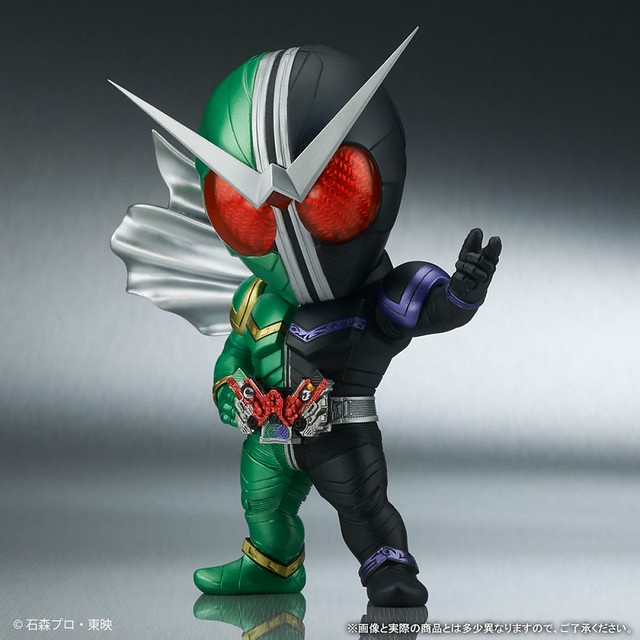 Q版擬真系列《假面騎士W》假面騎士W 旋風王牌型態 ！デフォリアル 仮面ライダーダブル サイクロンジョーカー