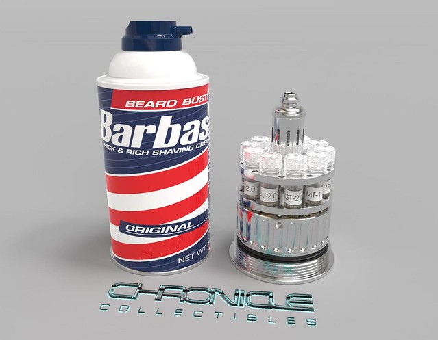 一起來偷渡「稀有恐龍的胚胎」吧！！ Chronicle Collectibles《侏羅紀公園》Barbasol 刮鬍泡罐 Barbasol Can 道具複製品 情報公開！！