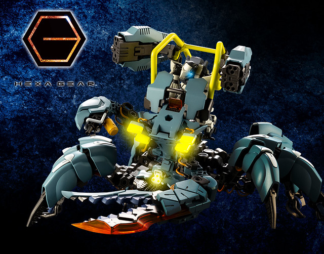 螃蟹大戰魷魚！？壽屋《HEXA GEAR》1/24 KIT BLOCK「深淵爬行者」ヘキサギア アビスクローラー