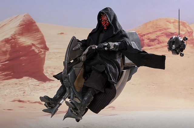 Hot Toys – DX17 –《星際大戰首部曲：威脅潛伏》達斯·魔＆Sith Speeder Darth Maul with Sith Speeder 1/6 比例人偶作品