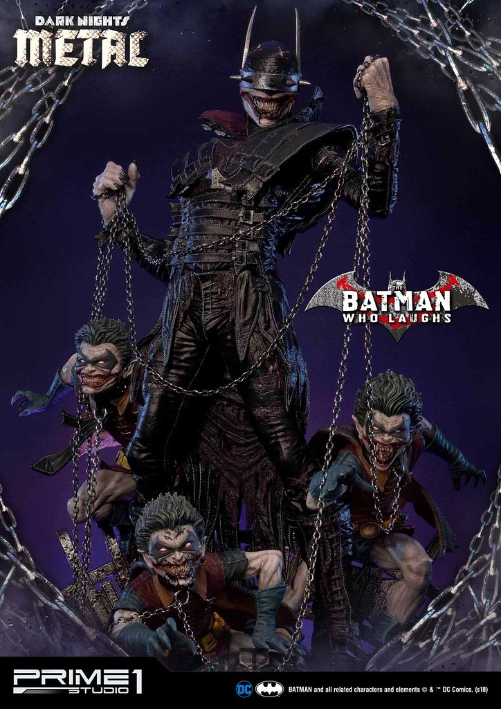 獵奇、恐怖、瘋狂！！ Prime 1 Studio《Dark Nights: Metal》大笑蝙蝠俠 バットマン フー・ラフス MMDCMT-01DX 1/3 比例全身雕像作品 普通版/DX版