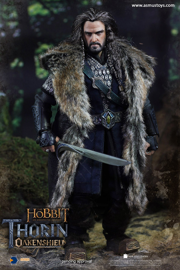 佩戴獸咬劍，矮人國王魄力現身！！ Asmus Toys 哈比人系列【索林·橡木盾】Thorin Oakenshield 1/6 比例人偶作品