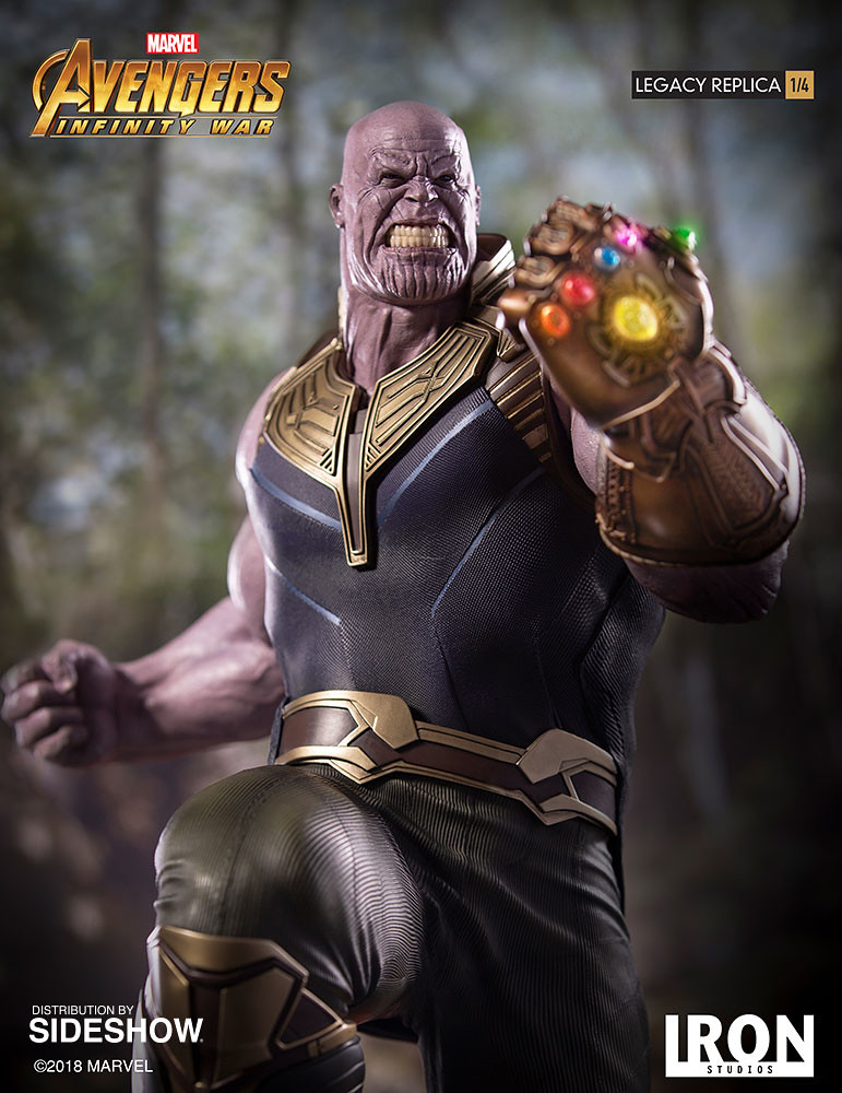 毀天滅地的驚人氣勢！！ Iron Studios Legacy Replica《復仇者聯盟3：無限之戰》薩諾斯 Thanos 1/4 比例全身雕像作品