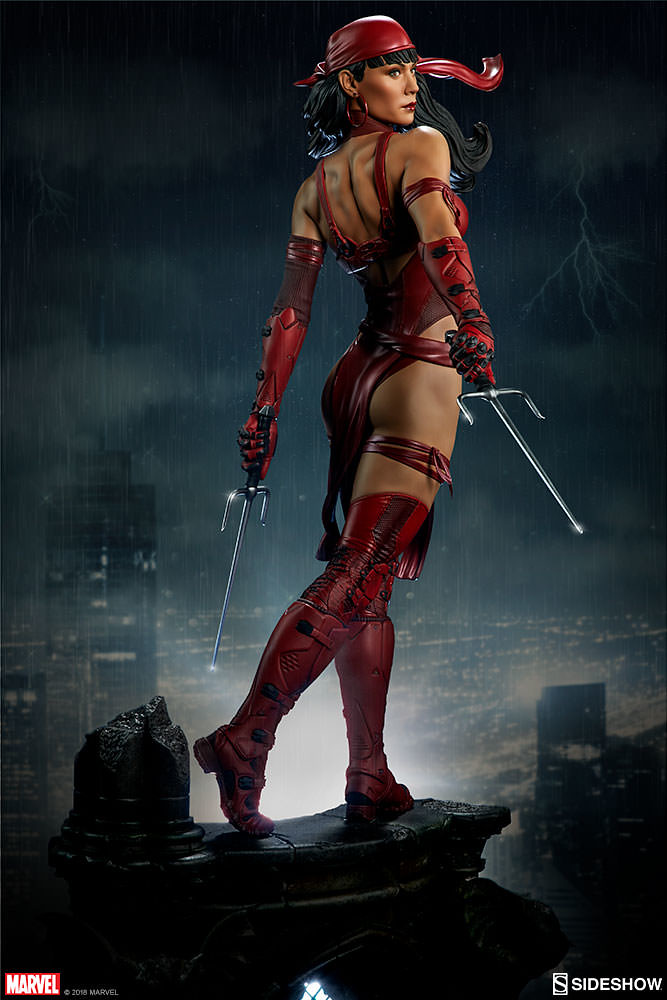 危險、性感、致命！ Sideshow Collectibles Premium Format Figure 系列  Marvel【艾莉崔】Elektra 1/4 比例全身雕像作品