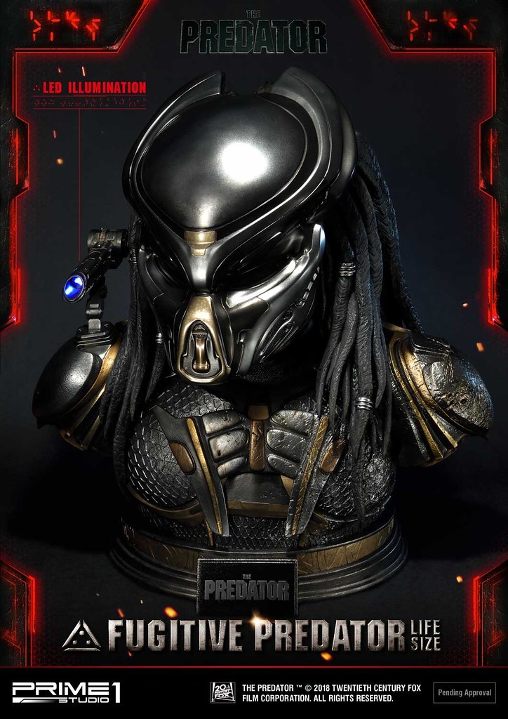 Prime 1 Studio《終極戰士：掠奪者》逃犯終極戰士(暫譯) フジティブ・プレデター LSTPR-01 1：1 比例胸像作品 普通版/豪華版