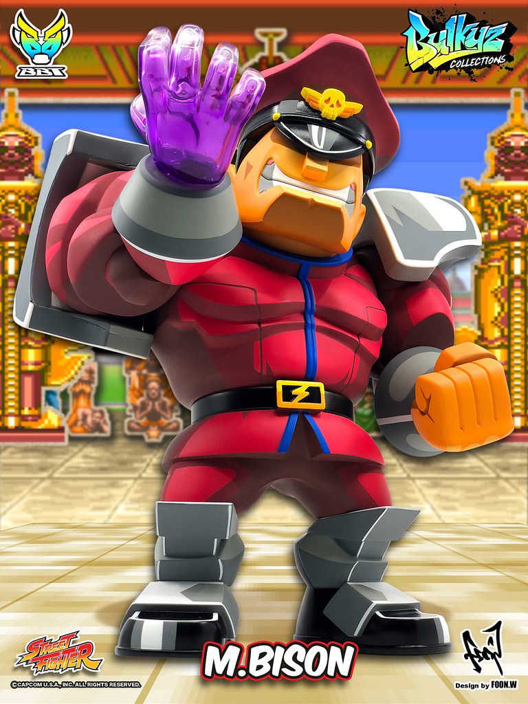 將軍的狂傲笑容有夠讚！！ BigBoyToys Bulkyz Collection 系列 快打旋風【貝卡】M.Bison