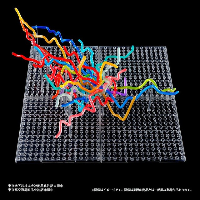 交錯複雜的 13 條地鐵路線！東京地下鐵立體路線圖 完全版（東京地下鉄立体路線図　フルコンプリートセット）【PB限定】