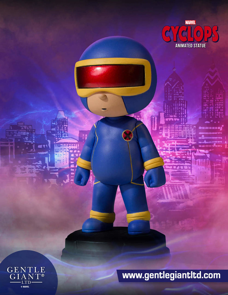 看起來超欠欺負的啦～～ Gentle Giant Marvel Comics【獨眼龍】Cyclops Animated Statue