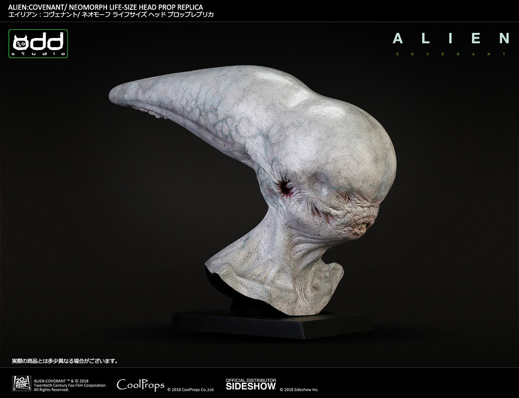 你可以盯著他的嘴巴看超過10秒鐘嗎XD～ CoolProps《異形：聖約》異形 Alien: Covenant Neomorph 1：1 比例頭像道具複製品