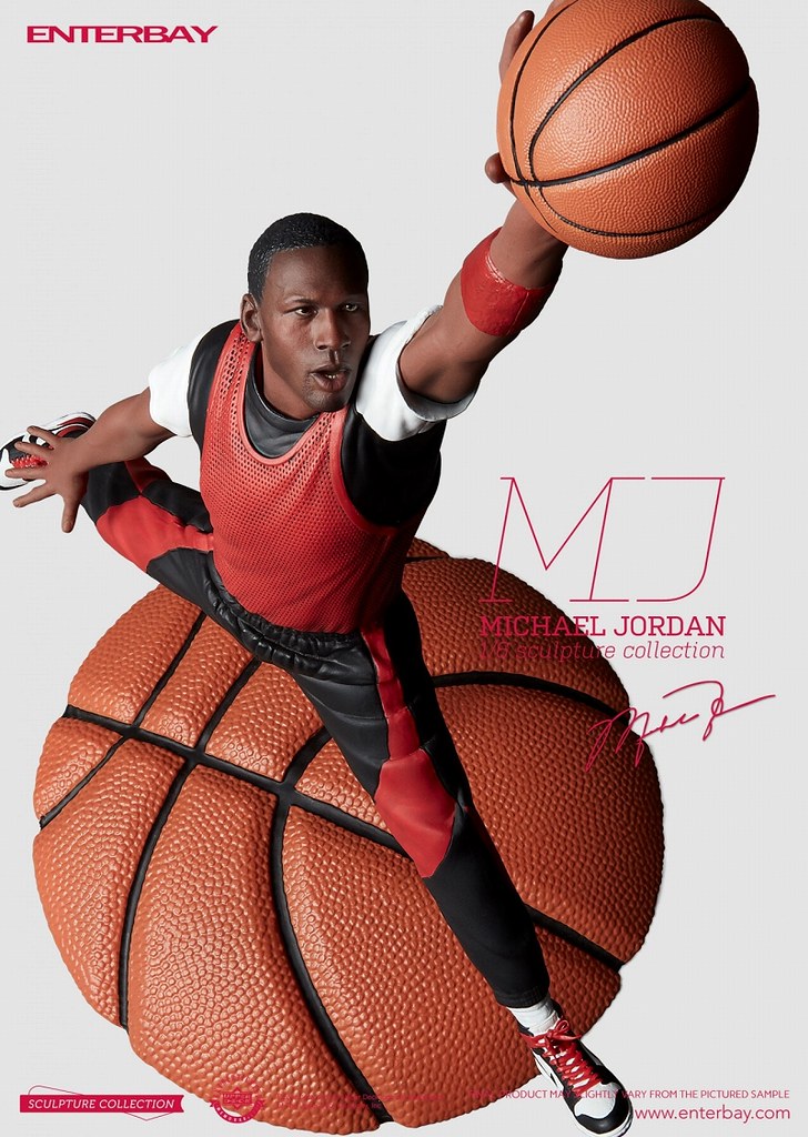 ENTERBAY【麥可·喬丹 真人上色版】Michael Jordan Real Color Edition 1/6 比例雕像作品