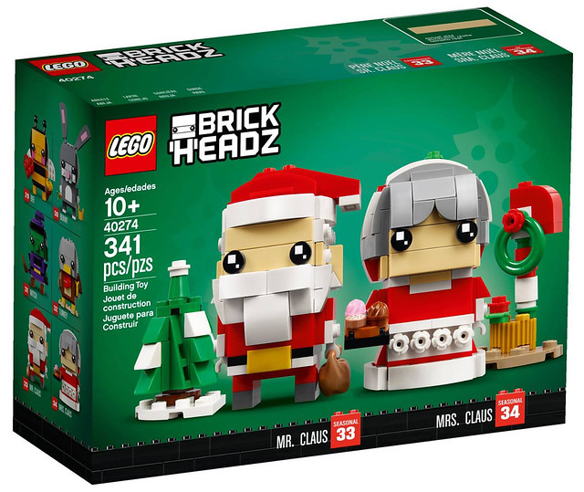 今年的聖誕老公公不孤單～～ LEGO BrickHeadz 系列 40274【聖誕老公公、聖誕老婆婆】Mr. Claus - Mrs. Claus