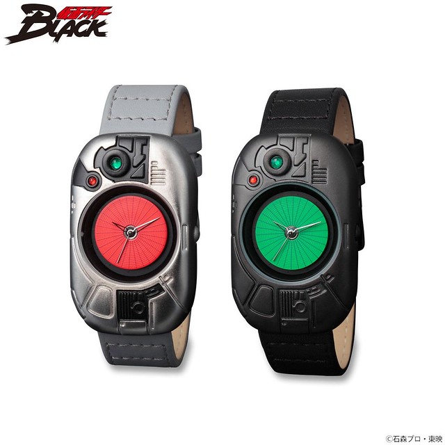 《假面騎士BLACK》假面騎士BLACK＆影月 變身腰帶 造型手錶！仮面ライダーBLACK　変身！腕時計【Live Action Watch 】