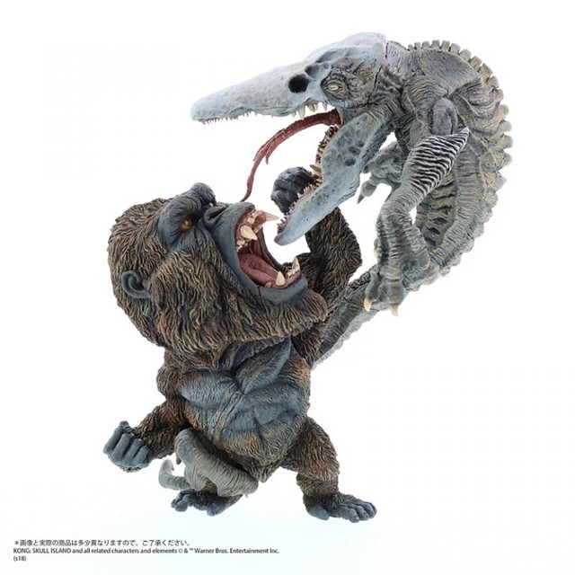 X-PLUS《金剛：骷髏島》金剛 vs. 骷髏爬行怪【少年RIC限定】！デフォリアル コング vs. スカルクローラー