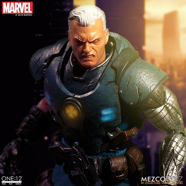 現在與未來之間的聯繫，超強的變種人戰士參戰！！ MEZCO ONE:12 COLLECTIVE 系列 Marvel【機堡】Cable 1/12 比例人偶作品
