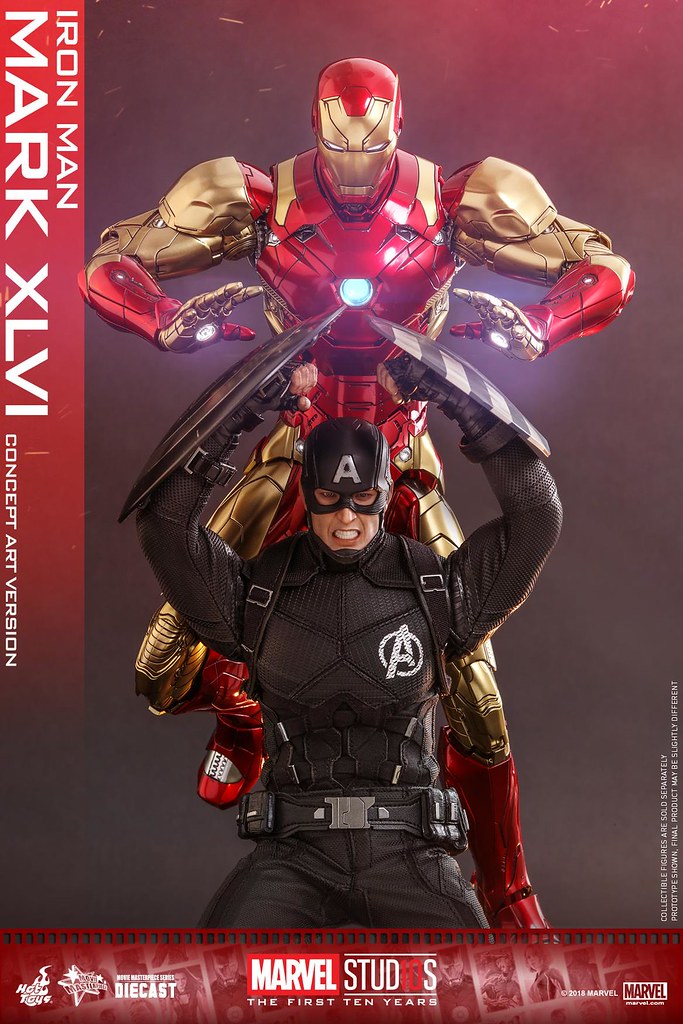 Hot Toys - MMS489D25 - Marvel Studios 十週年【鋼鐵人馬克46 (概念