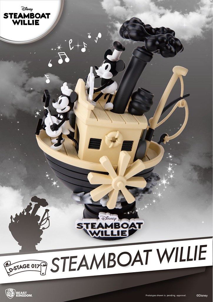 讓超可愛的汽船駛入你的生活吧～～ 野獸國 夢-精選 系列【汽船威利號】Steamboat Willie D-Stage-017 全身場景雕像作品