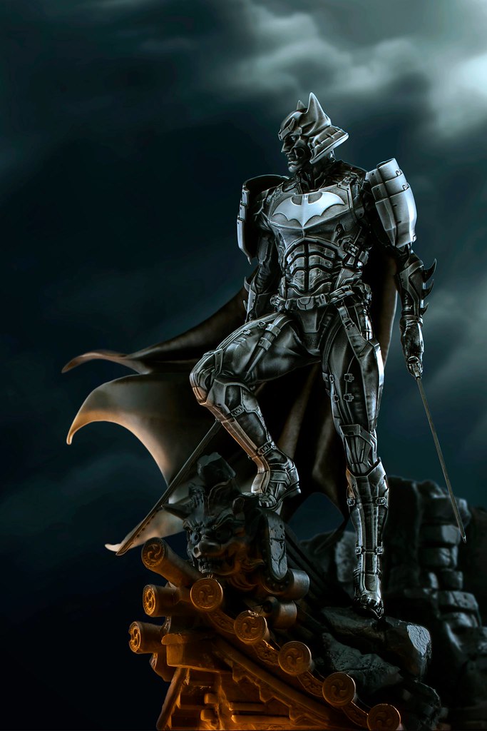 獨特造型與精湛工藝的完美結合！ XM Studios × Royal Selangor 武士系列【蝙蝠俠】Samurai Series Batman 1/6 比例全身合金雕像作品