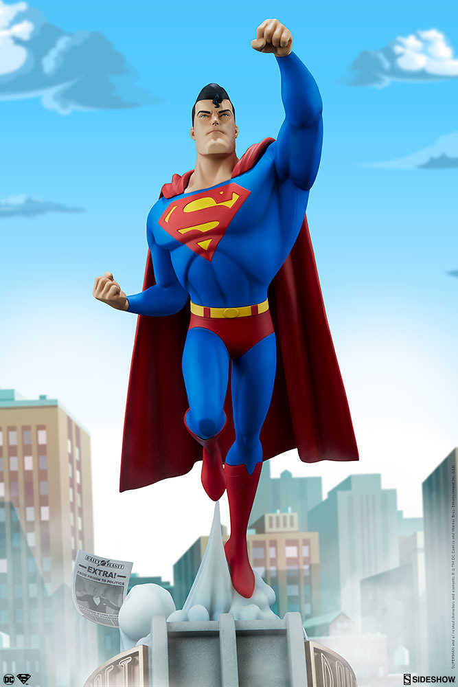 一飛沖天的氪星之子！！ Sideshow Collectibles DC The Animated Series【超人】Superman  全身雕像作品| 玩具人Toy People News