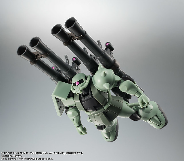 萬聖節要到了，薩克也要來變裝！ROBOT魂 ＜SIDE MS＞ 吉翁軍武器套組（ジオン軍武器セット） ver. A.N.I.M.E. 情報公開